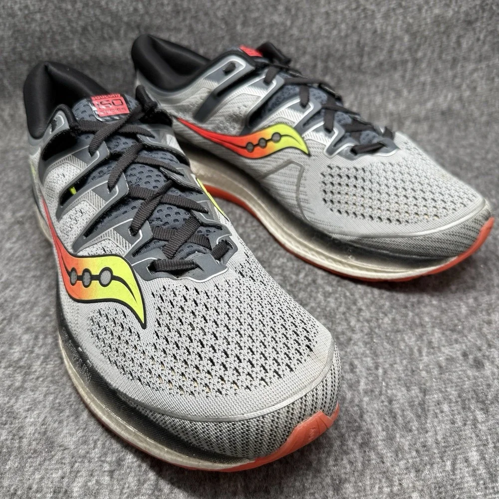 Saucony Triumph ISO 5 Men's Size 13 Sneakers Gray Black Running Shoes S20462-1